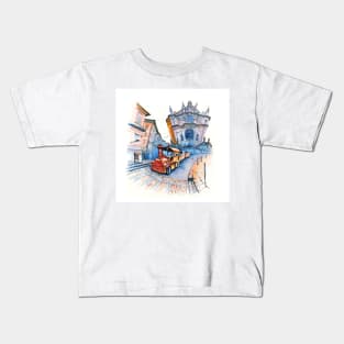 Train in Porto Kids T-Shirt